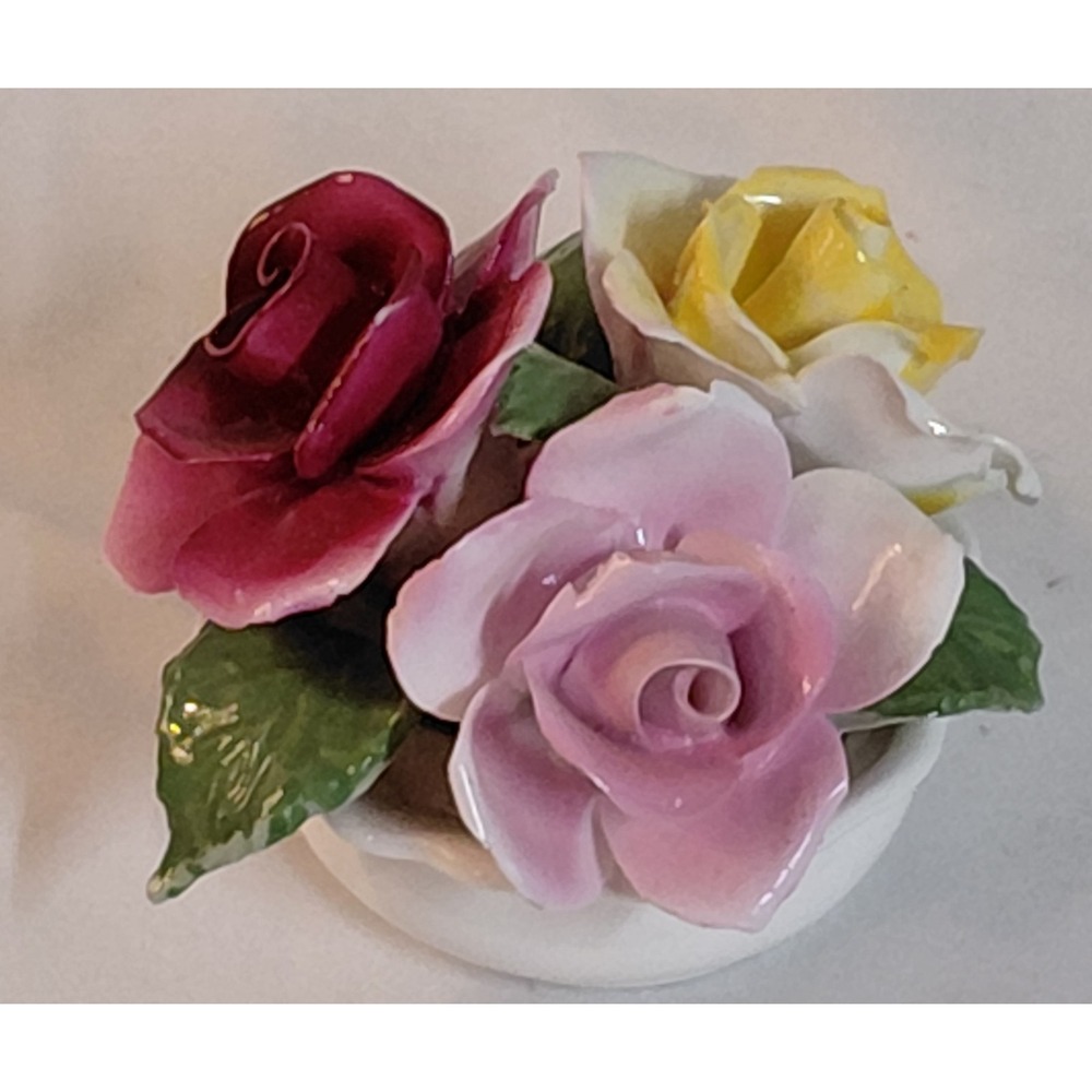 Vintage House of Goebel Fine Bone China Floral Rose Cluster Figurine England
